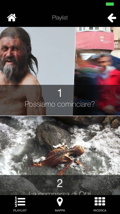 Audioguida multimediale Ötzi Schermata dell'app #2