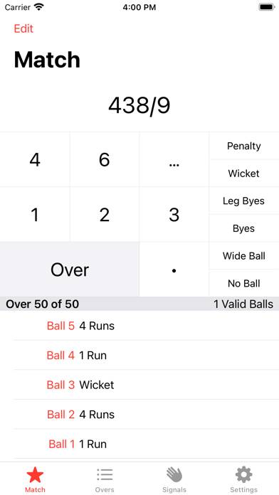 Clicket™ Umpire App-Screenshot