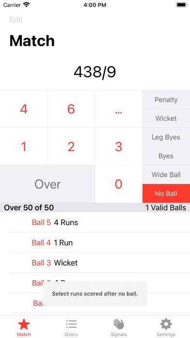 Clicket™ Umpire App-Screenshot