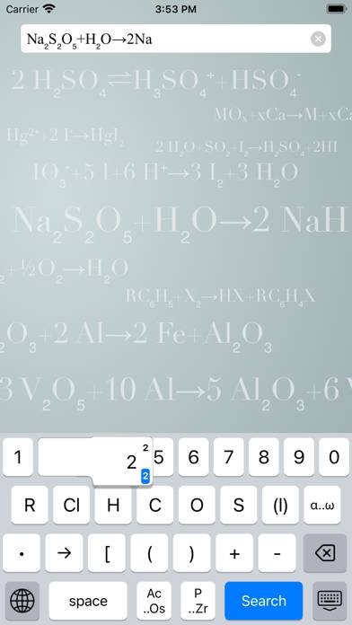 Chemistry Keyboard screenshot