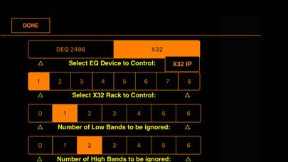 X32 iEQ App screenshot