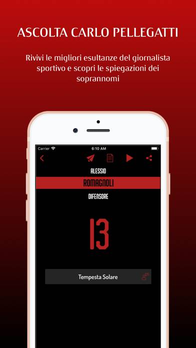 Pelle Milan Schermata dell'app