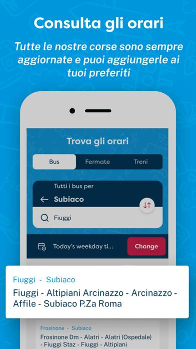 Cotral: trasporti nel Lazio Schermata dell'app #4