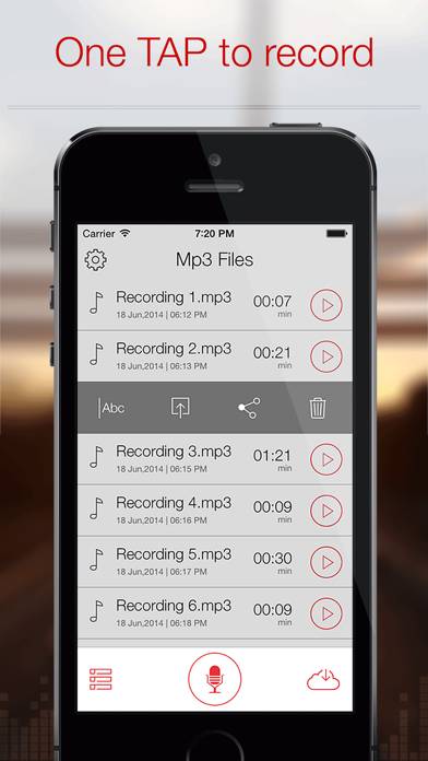 Mp3 Recorder Pro: Notes,Memos Captura de pantalla de la aplicación #2