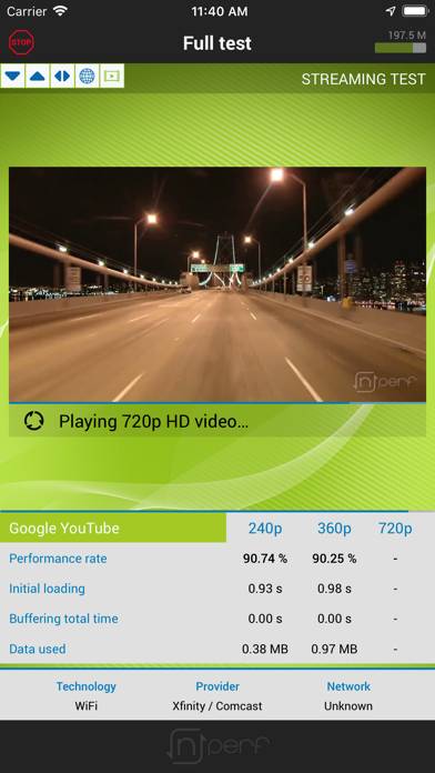 NPerf internet speed test App screenshot #4