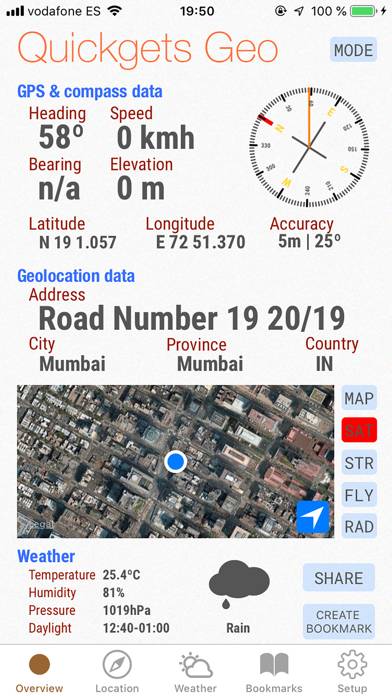 Quickgets Geo: geodata widgets App screenshot #3
