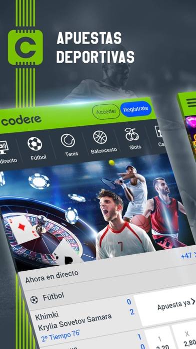 Codere: Apuestas Deportivas ES Captura de pantalla de la aplicación #1