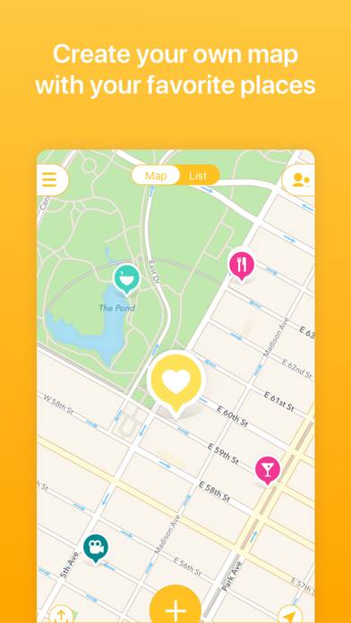 Mapstr Schermata dell'app #1
