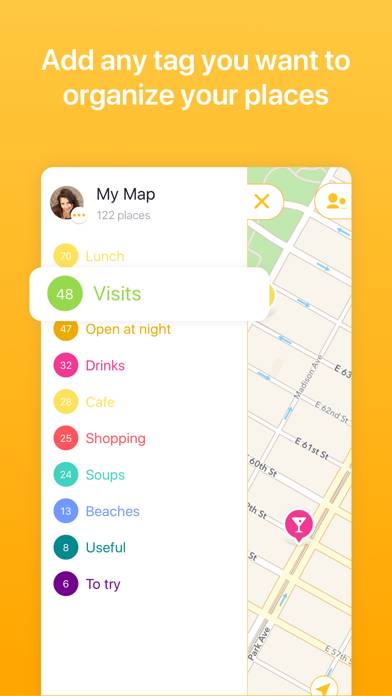 Mapstr Schermata dell'app #2