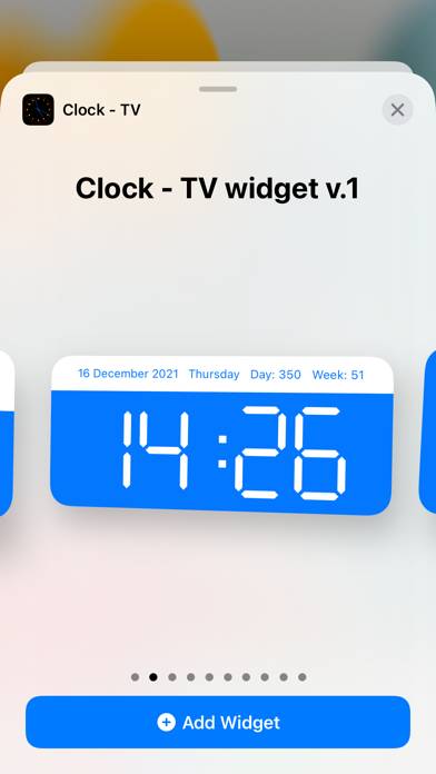 Clock - TV Bildschirmfoto