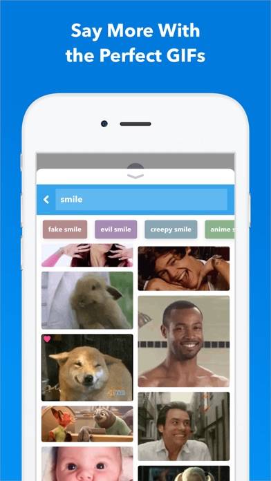 GIF Keyboard App screenshot