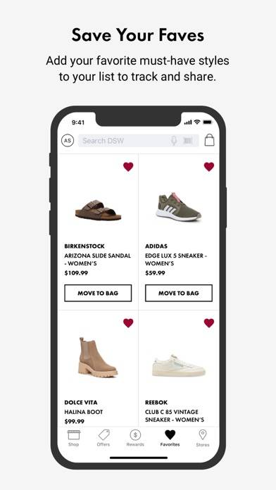 DSW Designer Shoe Warehouse App screenshot