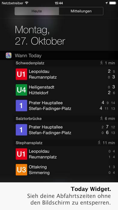 Wann Today App-Screenshot