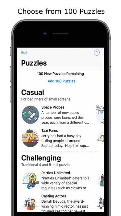 Logic Grid Puzzles App screenshot #1