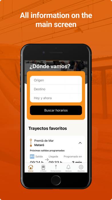 Rodalies de Catalunya Captura de pantalla de la aplicación #3