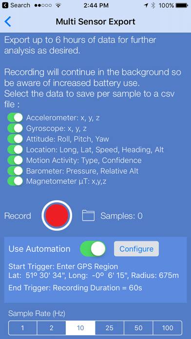 Sensor Play Captura de pantalla de la aplicación #3