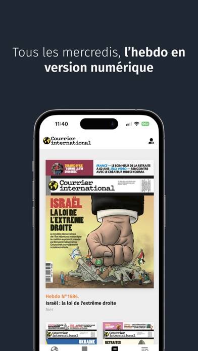 Courrier international App screenshot