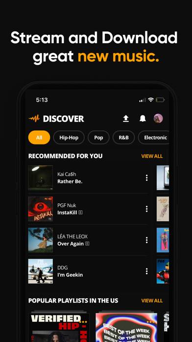 Audiomack Captura de pantalla de la aplicación #1