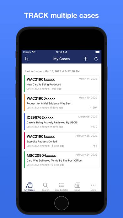 Case Tracker for USCIS & NVC App screenshot #1