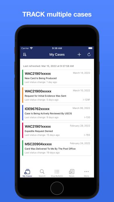 Case Tracker for USCIS & NVC App screenshot