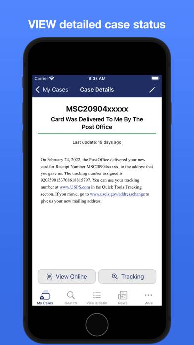Case Tracker for USCIS & NVC App screenshot #2