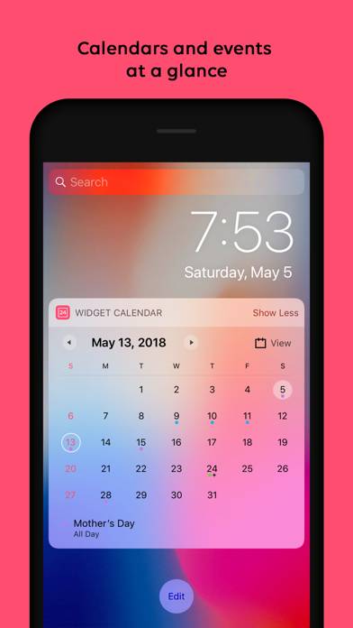 Widget Calendar Captura de pantalla de la aplicación #1
