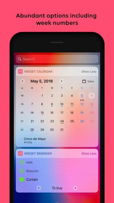 Widget Calendar Schermata dell'app #3