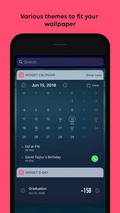 Widget Calendar Schermata dell'app #5