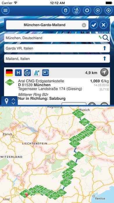 Gibgas CNG-App App-Screenshot #2