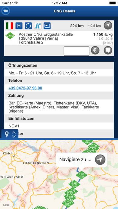 Gibgas CNG-App Schermata dell'app #3