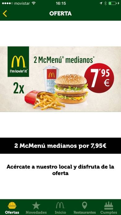 Ofertas McDonald's Málaga App screenshot