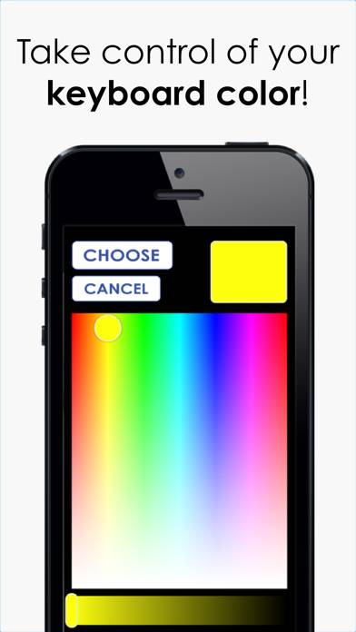 Teclados de Color para iOS 8 Captura de pantalla de la aplicación