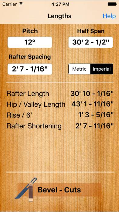Roof Carpenter - Rafter Calc screenshot