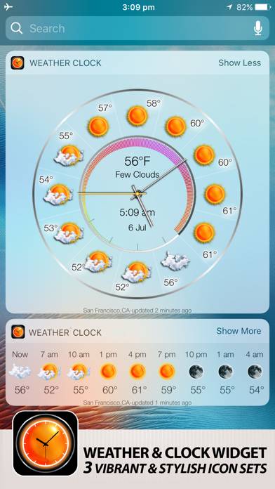 Weather Clock Widget Скриншот приложения #3