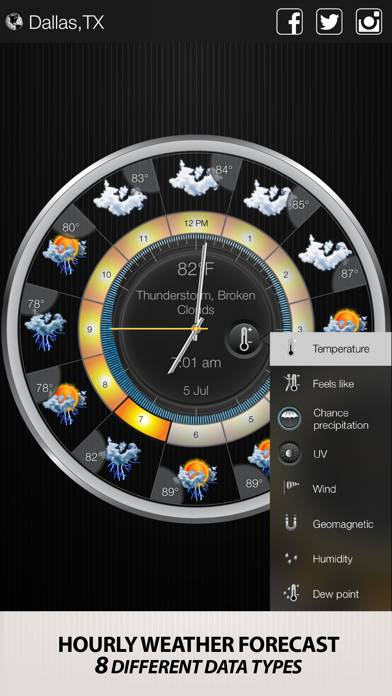 Weather Clock Widget Captura de pantalla de la aplicación #4