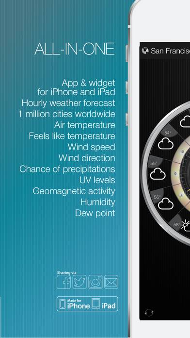 Weather Clock Widget Скриншот приложения #5