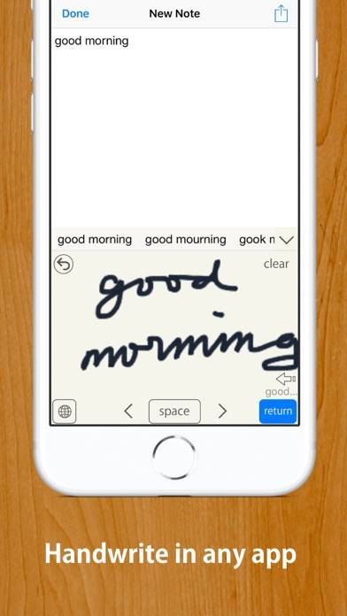 Handwriting Keyboard App screenshot