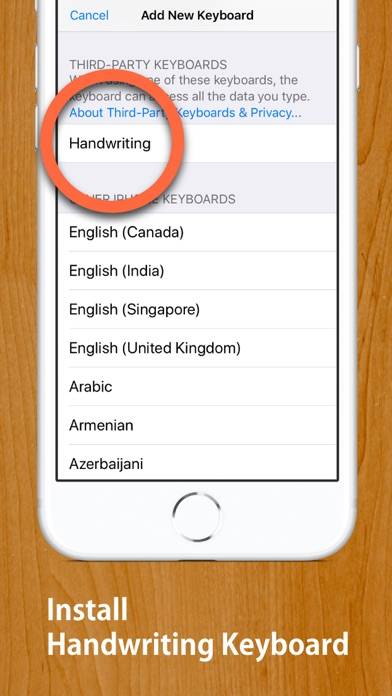 Handwriting Keyboard App screenshot