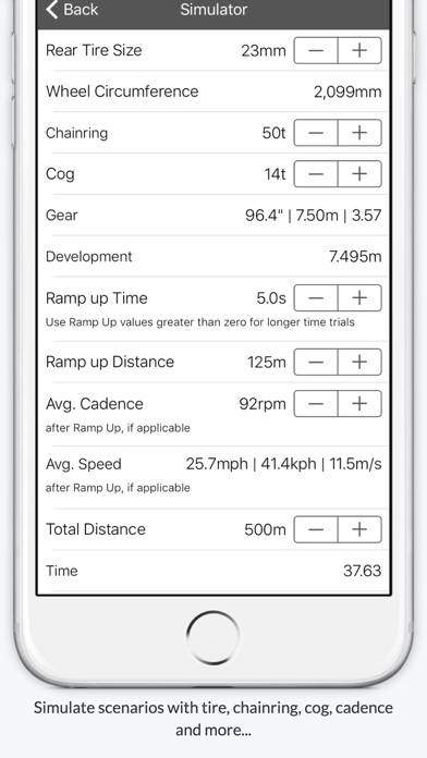 Track Cycling Stopwatch App skärmdump