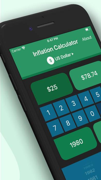 Inflation Calculator immagine dello schermo