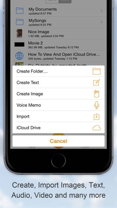 Cloud Opener Schermata dell'app