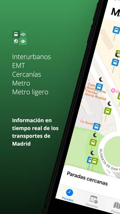 Transporte Madrid Tiempo Real captura de pantalla