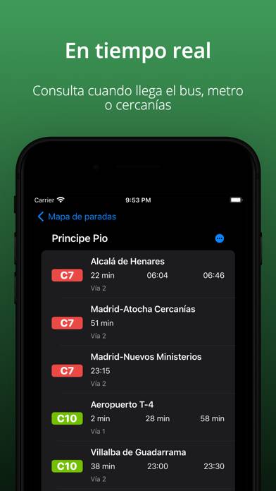 Transporte Madrid Tiempo Real Captura de pantalla de la aplicación #3