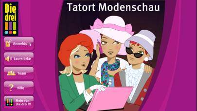 Die drei !!! Tatort Modenschau App-Screenshot #1