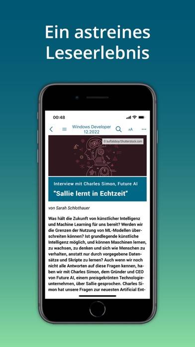 Entwickler.de App-Screenshot