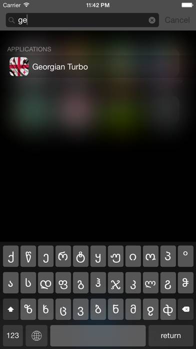 Georgian keyboard for iOS Turbo Скриншот приложения #1