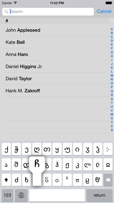 Georgian keyboard for iOS Turbo Скриншот приложения #3