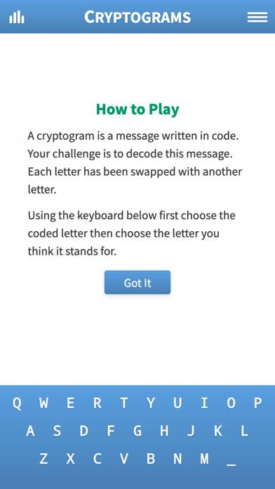 Cryptogram · Cryptoquote Game Schermata dell'app #5