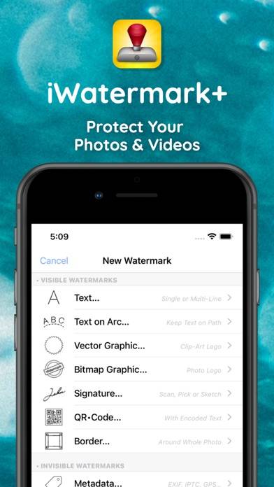 iWatermark+ Watermark Add Logo screenshot