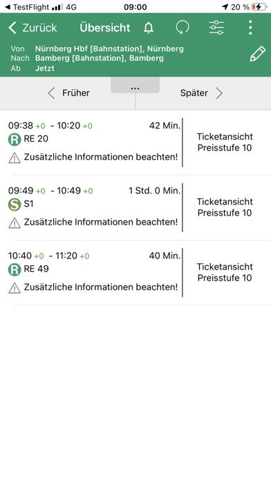 VGN Fahrplan & Tickets App-Screenshot #4